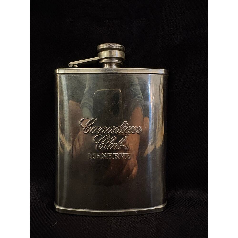 Canadian Club Reserve Vintage Stainless Steele Flask